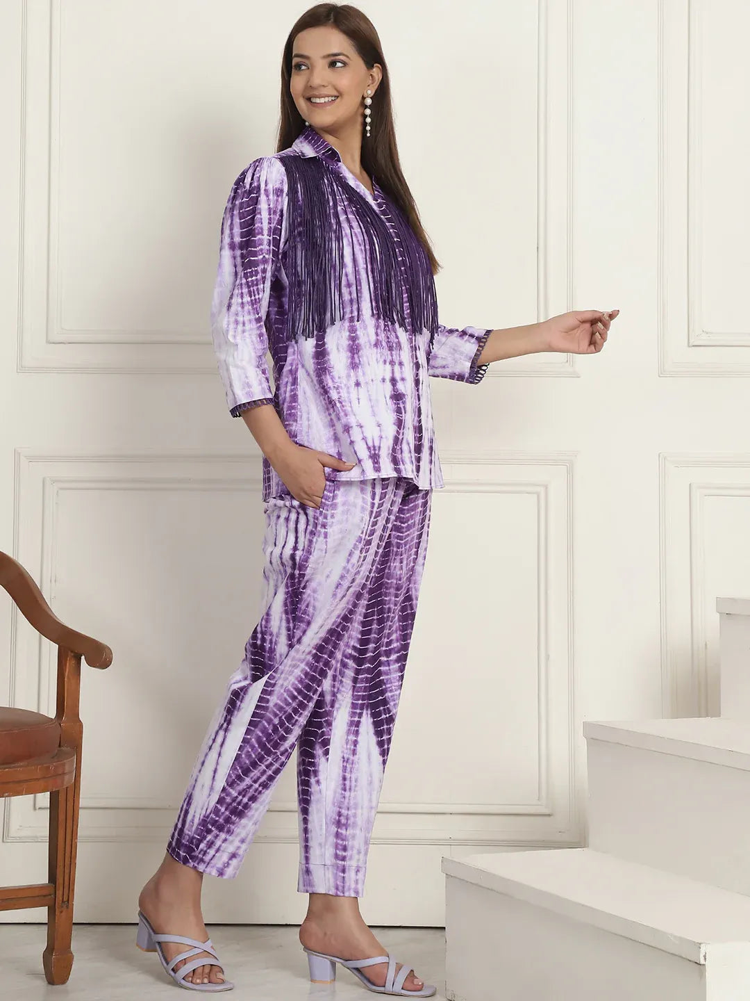 Purple Shibori Coordset