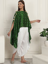 Green Bandhej With Pants