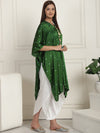 Green Bandhej With Pants